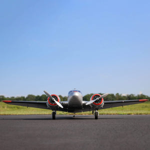 E-flite RC Airplane Beechcraft D18 1.5m BNF Basic Transmitter Battery and Charger Not Included EFL106250