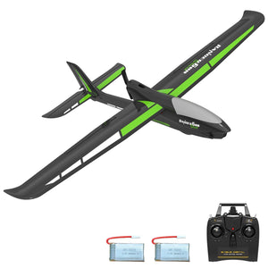 RC Plane, 4CH Remote Control Glider Airplane RTF with 6-Axis Gyro, 3 Modes & Aerobatics Easy to Fly, Black