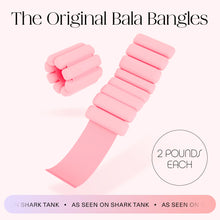 Load image into Gallery viewer, Bala Bangles Wrist &amp; Ankle Weights for Women &amp; Men - 2 lb Adjustable Weighted Bands - Blush

