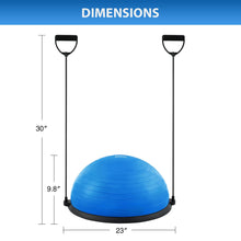 Load image into Gallery viewer, ZELUS Balance Ball Trainer with Resistance Bands and Foot Pump, Inflatable Yoga Ball , 330lb Cap

