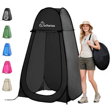 Load image into Gallery viewer, WolfWise Pop Up Shower Tent for Camping Essentials, Compact &amp; Lightweight
