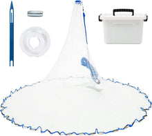 Load image into Gallery viewer, BalanZze Cast Net for Bait Trap Fish,1/2 Inch Mesh

