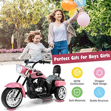 Load image into Gallery viewer, Costzon Kids Motorcycle, 6V Battery Powered Ride on Chopper Motorcycle w/Horn, Headlight
