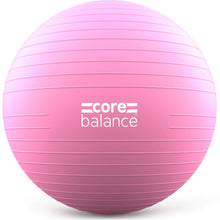 Load image into Gallery viewer, Core Balance Exercise Ball for Workouts, Anti-Burst and Slip Resistant, Swiss Yoga Ball  (33" / 85cm Pink)
