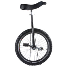 Load image into Gallery viewer, Wheel Unicycles 20&quot;(51cm) Wheel Unicycle for Adult, Aluminum Alloy Rim and Steel Frame, Adjustable Seat Height, Loads 150kg (Black)
