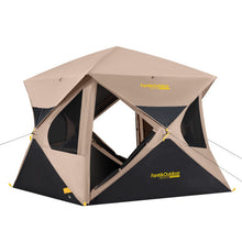 Load image into Gallery viewer, FanttikOutdoor Alpha C4 Ultra Camping Tent 4 Person Pop Up Instant Cabin Setup in 60 Seconds Portable Hub Tent with Rainfly &amp; Windproof for Outdoor Camping &amp; Overlanding, Khaki
