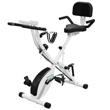 Load image into Gallery viewer, BARWING Stationary Exercise Bike for Home Workout, 5 IN 1 Foldable Indoor Cycling Bike -X2-White
