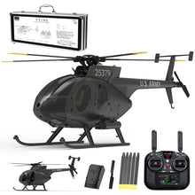 Load image into Gallery viewer, rcxperts YU Xiang F119S MD500 Remote Control Helicopter, 1/16 2.4G 9CH 250-Class 6-Axis Gyro Military RC Helicopter
