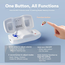Load image into Gallery viewer, iBstone Nova Hearing Aids for Seniors Adults: Superior Sound Quality - Blue and Red
