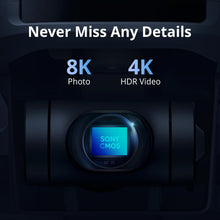 Load image into Gallery viewer, Drone with Camera for Adults 4K Video, 8K Photo, Under 249g, 3-Axis Gimbal, 10KM Transmission, AI Track, Vertical Shooting, AI Night Shot
