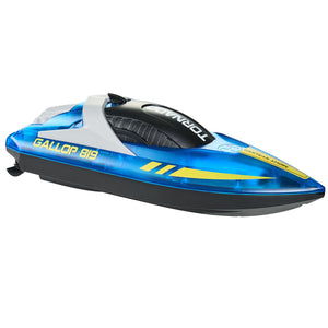 RC Boat for Kids, Remote Control Boat for Pools & Lakes, Racing Boat with LED Light & 2 Rechargeable Batteries, Whole Body Waterproof