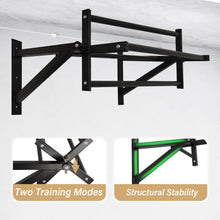 Load image into Gallery viewer, BDL Wall Mounted Rotating Pull Up Bar Speed Climbing Chin Up Bar
