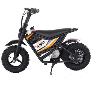 X-PRO XP250E 250W 24V Electric Dirt Bike with Chain Drive! 6.5" Wheels! Rear Disc Brakes! (Orange)