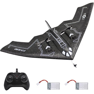 RC Airplane Remote Control B-2 Spirit Stealth Bomber Plane, 2.4Ghz 2CH Foam Drone Ready to Fly Aircraft Toy for Kids and Adults
