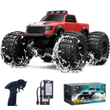 Load image into Gallery viewer, Amphibious Remote Control Car Waterproof Monster Truck Toys for Kid 4WD All Terrain Off Road RC Cars 2.4G RC Trucks (RED)
