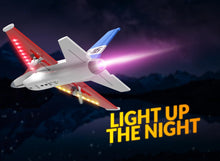 Load image into Gallery viewer, 2.4Ghz 2CH Remote Control Airplane Jet Fighter Ready to Fly with Cool Lights, for Beginners
