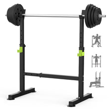Load image into Gallery viewer, FitinOne Squat Rack, Height-Adjustable Dumbbell Rack for Home Gym, Multi-Function Barbell Rack, Portable Strength Training Dumbbell Rack, Home Gym Power Station for Home

