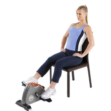 Load image into Gallery viewer, Marcy Under Desk Mini Pedal Leg and Arm Exercise Cycle with Adjustable Magnetic Resistance Leg Exercisers - Grey
