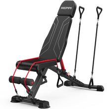 Load image into Gallery viewer, Keppi 900LB Weight Bench, Adjustable Foldable Workout Bench Press for Full Body Strength Training, Incline Decline Bench with Fast Folding - New Version
