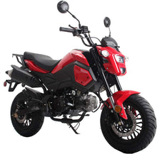 Load image into Gallery viewer, 125cc Scooter Adult Motorcycle VADER 125 Gas Dual Sports Motorcycle Dirt Motorcycle Street Bike Motorcycle Bike (Red)
