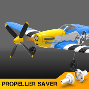 RC Plane RTF 4 Channel Remote Control Airplane with 3 Modes - Ready to Fly Upgrade P51 Mustang RC Airplane for Beginners Adult