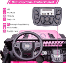 Load image into Gallery viewer, 12V Kids Ride-On 2 Seaters Electric Car with Remote Control Battery-Powered Electric Vehicle 2x120W Motors
