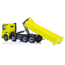 Load image into Gallery viewer, 8x8 1/14 RC Hydraulic Tipper Truck Metal Construction Dumper Vehicles Model Radio Controller Front Hook Rear Hook Roof Rotating Lights
