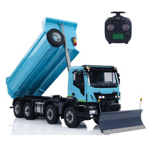 Load image into Gallery viewer, 1/14 8X8 Metal Hydraulic RC Dump Truck 2-Speed Transmission Differential Lock Axles Remote Control Tipper Cars Snow
