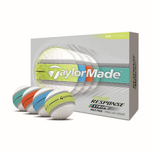 Load image into Gallery viewer, TaylorMade Tour Response Golf Balls, Multipack Stripe, 1 Dozen
