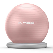 Load image into Gallery viewer, Trideer Exercise Ball for Office Desk, Yoga Ball Chair to Relieve Back Pain, Stability &amp; Fitness Ball -pink

