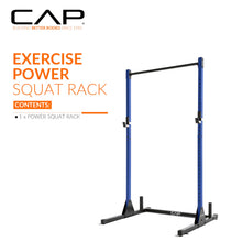 Load image into Gallery viewer, CAP Barbell Power Rack with Pull Up Bar &amp; Attachments -  Blue
