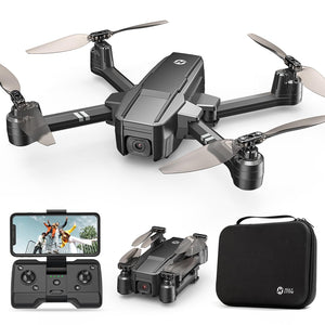 Foldable FPV Drone with 1080P WiFi Camera for Adult Beginners and Kids; Voice Gesture Control RC Quadcopter