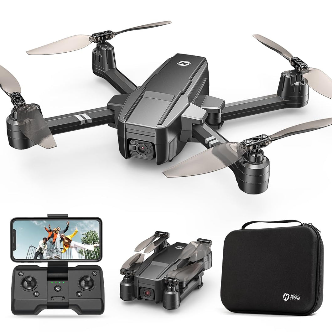 Foldable FPV Drone with 1080P WiFi Camera for Adult Beginners and Kids; Voice Gesture Control RC Quadcopter