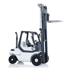 Load image into Gallery viewer, Metal 1/14 RC Hydraulic Forklift Wheeled Transfer Car Hydraulic System RTR Construction Vehicles Motor (White and Grey)
