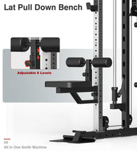 Load image into Gallery viewer, DONOW Smith Machine with Weight Stacks, Multi Function Home Gym System -A DN-DS938T Steel Stacks
