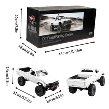 Load image into Gallery viewer, 1/16 RC Rock Crawler Truck 4x4 with 3 Upgraded 1200mah Battery 2.4GHz 4WD Remote Control Off-Road Pick-up Truck RTR for Men (White)
