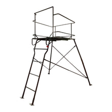 Load image into Gallery viewer, RuskBlinds 6 Ft Tripod Hunting Tower Blind, 2-Man Elevated Hunting Stand, 4' x 4' Camo Platform for Deer, Antelope, Elk Hunting
