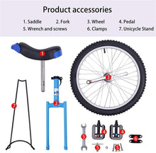 Load image into Gallery viewer, 18&quot; Adjustable Height Balance Unicycle for Learning, Training, Weight Loss &amp; Physical Fitness – Safe &amp; Comfortable Design
