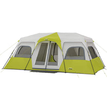 Load image into Gallery viewer, CORE 12 Person Instant Cabin Tent | Large 3 Room Family Pop Up Tent for 2 Minute Camp Setup | Included Storage Pockets for Camping Accessories
