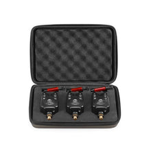 Load image into Gallery viewer, doorslay Adjustable, Volume and Sensitivity for Precise Detection Led Signal, Seamless Integration with Fishing Alarm, Fishing Bite Alarm Kit with Zipper (Red)
