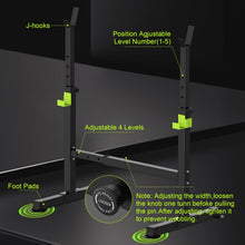 Load image into Gallery viewer, FitinOne Squat Rack, Height-Adjustable Dumbbell Rack for Home Gym, Multi-Function Barbell Rack, Portable Strength Training Dumbbell Rack, Home Gym Power Station for Home
