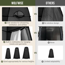 Load image into Gallery viewer, WolfWise Pop Up Shower Tent for Camping Essentials, Compact &amp; Lightweight
