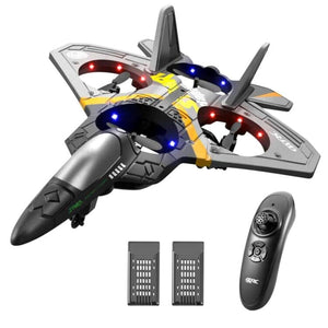 Foam Remote Control Airplanes RC Planes for Kids Adults 4-7 8-16, Remote Control Planes Fighter Jet with Light, 360° Flip Fighter Jet Toy