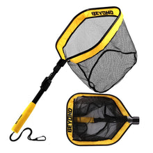 Load image into Gallery viewer, Beyond Braid Floating Fishing Net with Handle – Folding Fishing Net for Easy Storage – Telescopic Landing Net for Bass, Trout, Kayak &amp; Boat Fishing – Durable, Lightweight &amp; Fish Friendly
