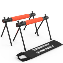 Load image into Gallery viewer, Rubberbanditz Parallettes Calisthenics Handles – Push Up Bars &amp; Dip Bar Stand
