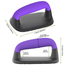 Load image into Gallery viewer, Lifeswell Push Up Bars – Ergonomic Pushup Handles for Floor Strength Training, Non-Slip Push-Up Stands with Soft Grip, Pushups Bars for Home Gym Workout, Blue Purple
