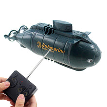 Load image into Gallery viewer, Mini RC Nuclear Submarine Toy Remote Control Boat Electric Dive Fish Water Tank Kids Gifts (Blue)
