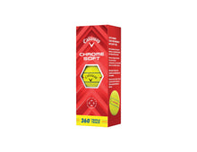 Load image into Gallery viewer, Callaway Golf Chrome Soft Golf Balls (360 Triple Track (Yellow)
