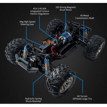 Load image into Gallery viewer, 1:10 Scale 40+km/h High Speed Remote Control Car, 4x4 Large Electric Off Road RC Cars, Fast 2.4GHz All Terrain
