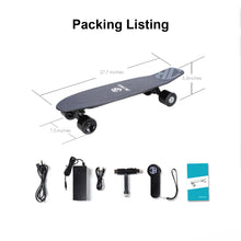 Load image into Gallery viewer, Electric Skateboard Electric Longboard with Remote Control Electric Skateboard,350W Hub-Motor,12.4 MPH Top Speed,5.2 Miles Range
